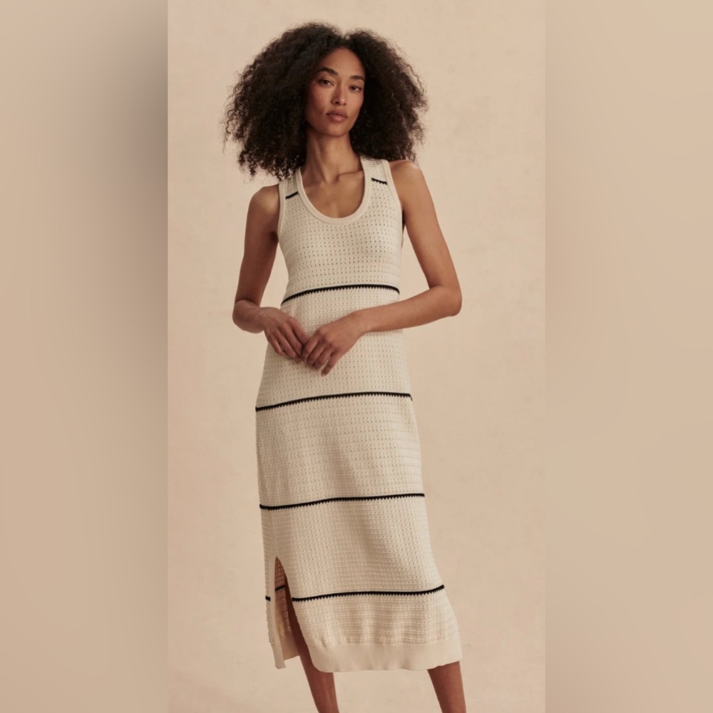 Varley scott scoop neck midi dress birch - Picture 2 of 3